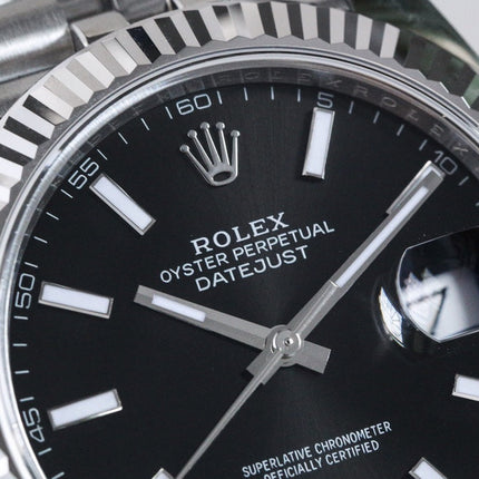 DATEJUST 41MM SILVER BLACK DIAL