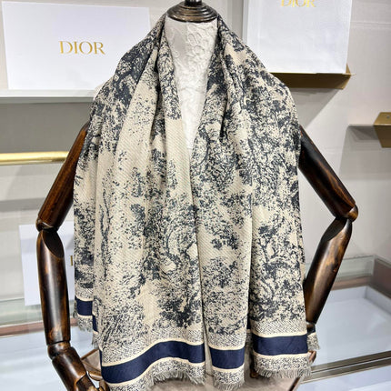 DIOR 26S SCARF 140 IN CASHMERE AND SILK 513694