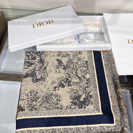 DIOR 26S SCARF 140 IN CASHMERE AND SILK 513694