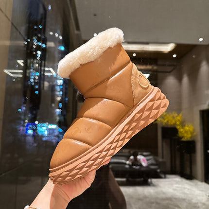 JIMMY CHOO 26S ANKLE SNOW BOOTS IN CAMEL LEATHER