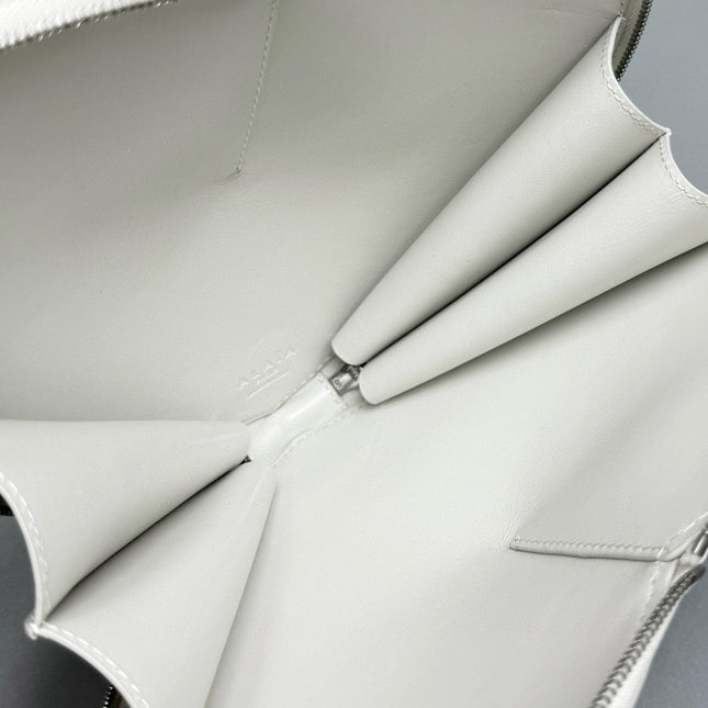 AL COEUR BAG IN WHITE CALFSKIN