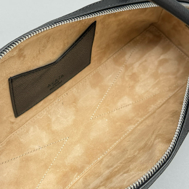 LE TECKEL SHOULDER BAG 32 BLACK CALFSKIN