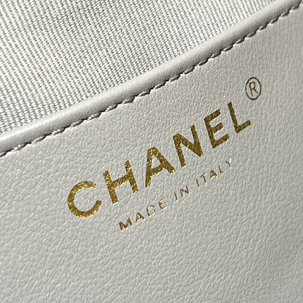 CC 25 HANDBAG IN GREY 30 SUEDE GOLD HARDWARE