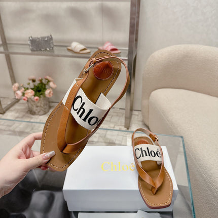 STRAP SANDALS IN TAN BROWN CANVAS AND CALFSKIN