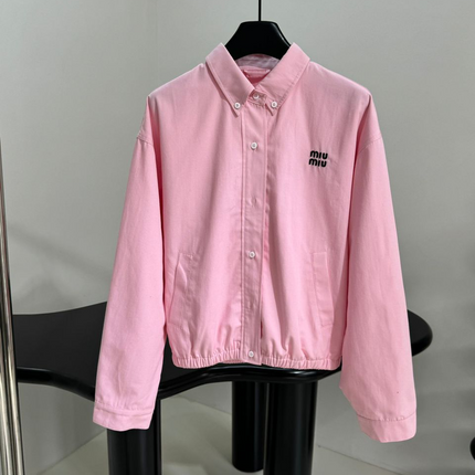 MM CLASSIC SHIRT JACKET IN PINK COTTON