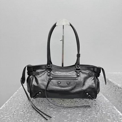 NEO CAGOLE 32 IN BLACK CALFSKIN BLACK HARDWARE
