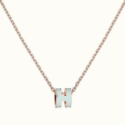 POP H LIGHT BLUE NECKLACE