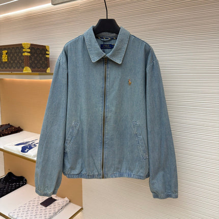 RALPH LAUREN 26S ZIP-UP DENIM JACKET 565