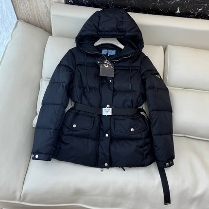 PRADA 26S HOODED DOWN PUFFER JACKET 1324