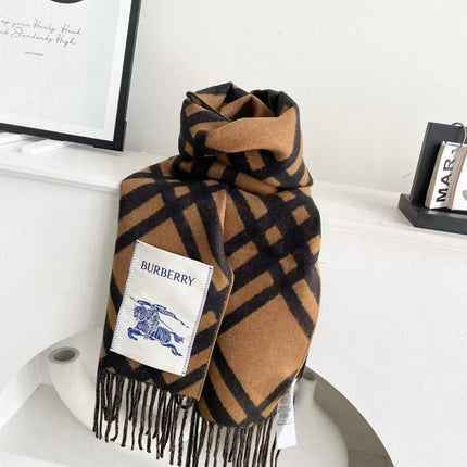 BURBERRY 26S SCARF 168 IN CASHMERE 513640