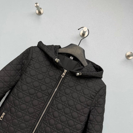DIOR 26S QUILTED HOODED ZIP-UP JACKET 1659