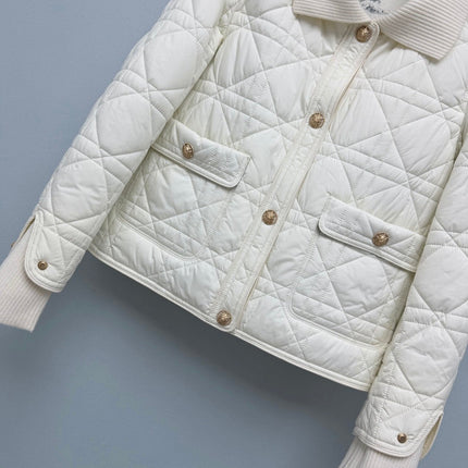 DIOR 26S QUILTED KNIT-COLLAR JACKET 1653