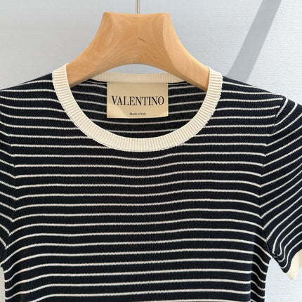 VALENTINO 26S SHORT-SLEEVE KNIT T-SHIRT 389