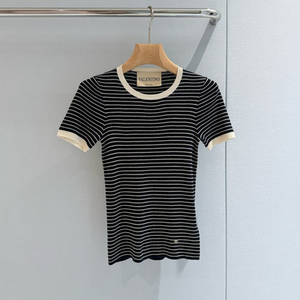 VALENTINO 26S SHORT-SLEEVE KNIT T-SHIRT 389