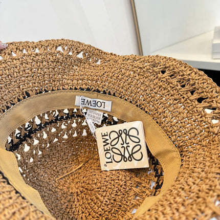 LOEWE 26S RAFFIA BUCKET HAT STYLE 206