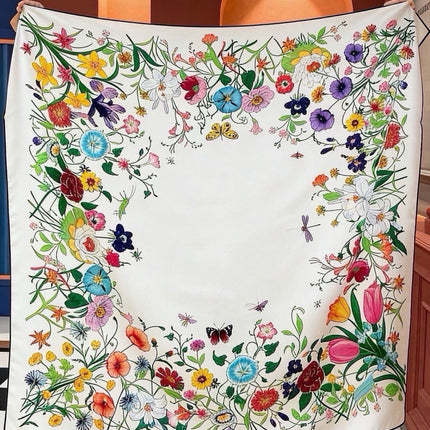 GUCCI 26S SCARF 140 IN CASHMERE AND SILK 504720