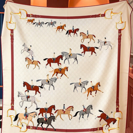 GUCCI 26S SCARF 135 IN CASHMERE AND SILK 504595