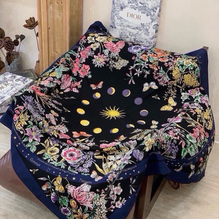 DIOR 26S SCARF 140 IN SILK AND CASHMERE 509454