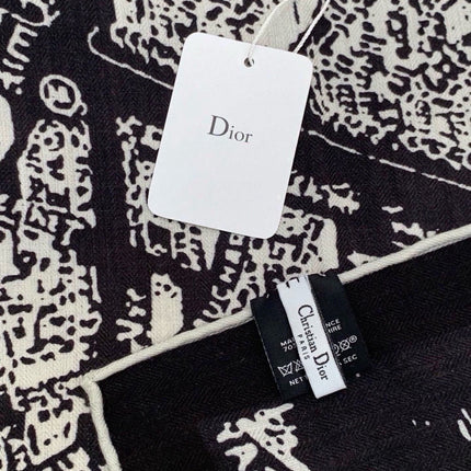 DIOR 26S SCARF 140 IN SILK AND CASHMERE 509457
