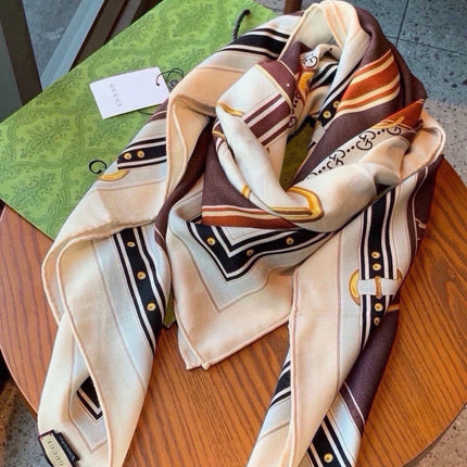 GUCCI 26S SCARF 140 IN CASHMERE AND SILK 510980