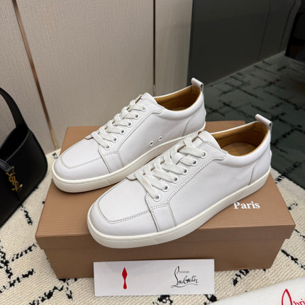 CHRISTIAN LOUBOUTIN 26S SNEAKERS IN WHITE CALFSKIN