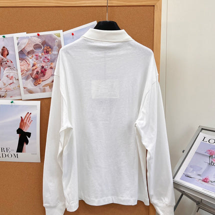 PRADA 26S LONG-SLEEVE POLO SWEATSHIRT 1303