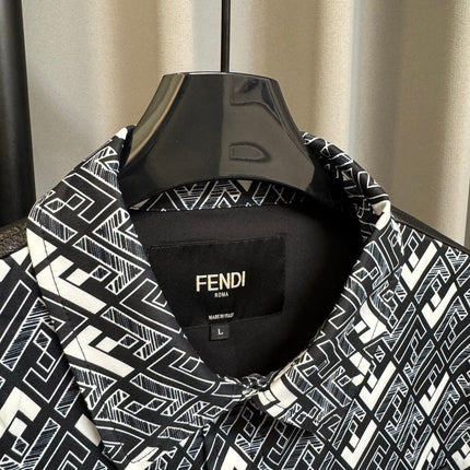 FENDI 26S LAPEL-COLLAR SHIRT JACKET 601