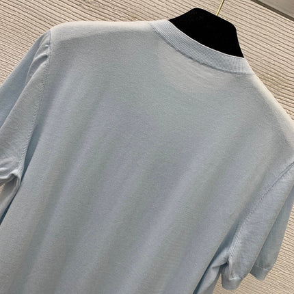 DIOR 26S SHORT-SLEEVE KNIT TOP 1643