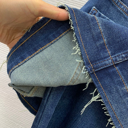 PRADA 26S DENIM MINI SKIRT FLARED JEANS 1341