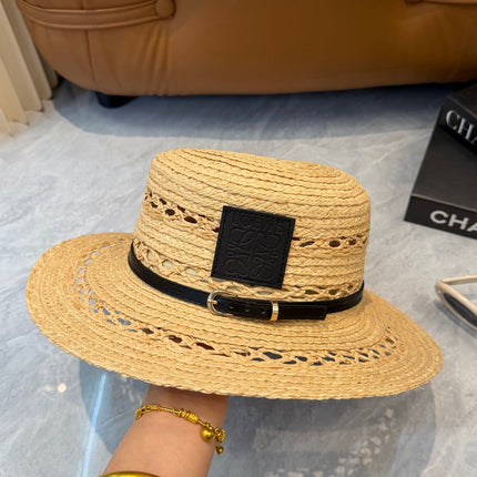LOEWE 26S STRAW BELTED SUN HAT STYLE 183