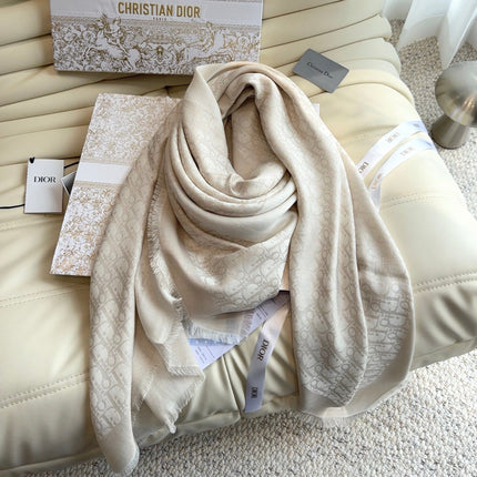 DIOR 26S SCARF 140 IN CASHMERE AND SILK 513580