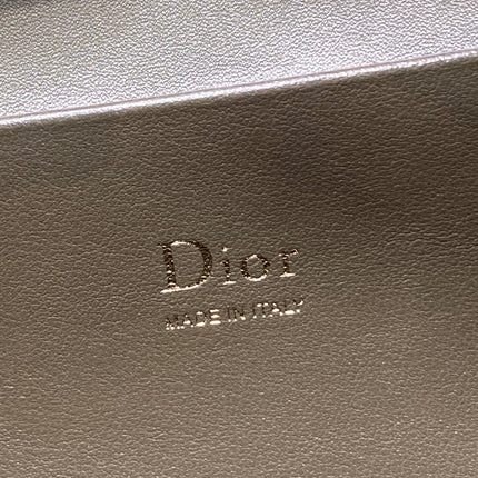 DIOR 26S SMALL DIOR TOUJOURS HOBO BAG 27 IN KHAKI GREEN SUEDE GOLD HARDWARE