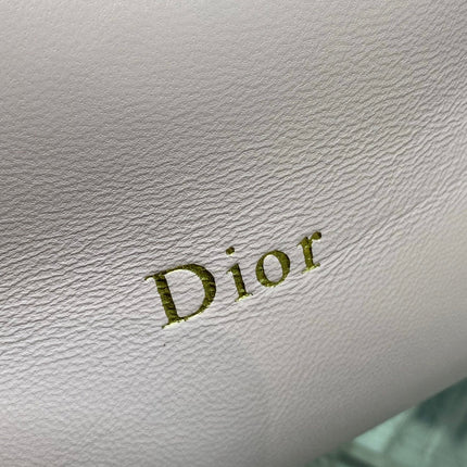 DIOR 26S BUCKET BAG 27 IN LIGHT PINK CALFSKIN GOLD HARDWARE