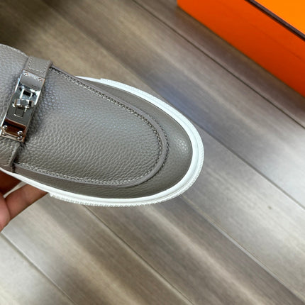 HM GAME SLIP-ON SNEAKER GRAY CALFSKIN