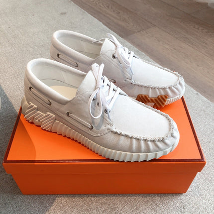 KETCH SNEAKER IN PALE GRAY SUEDE