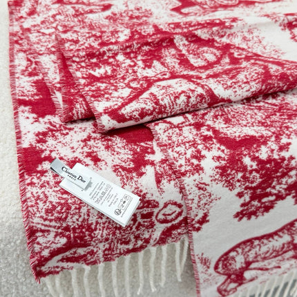 DIOR 26S SCARF 190 IN CASHMERE AND WOOL 435565