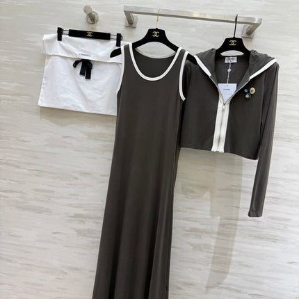CHANEL 26S JACKET AND SLEEVELESS DRESS SET 960