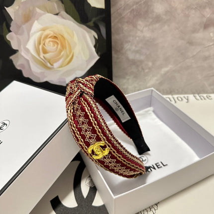 RUBY RED MIX LIGHT YELLOW FABRIC HEADBAND 168586