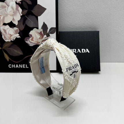 HAIRBAND IN IVORY WHITE FABRIC 381469