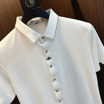ALO 26S SHORT-SLEEVE BUTTON-UP SHIRT 405