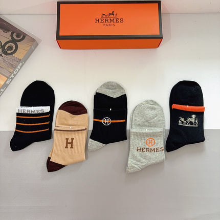 HERMES 26S ANKLE SOCKS 398808 (1 BOX)