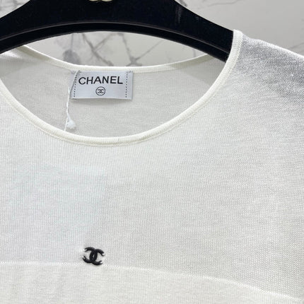 CHANEL 26S SHORT-SLEEVE KNIT TOP 1320