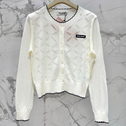 MIUMIU 26S KNIT CARDIGAN 1436