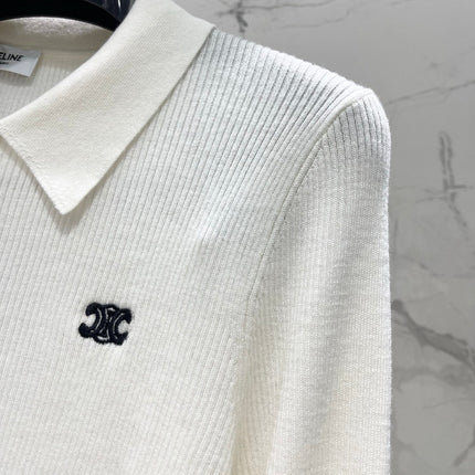 CELINE 26S KNIT POLO TOP 636