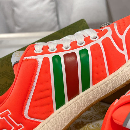 SNEAKER IN ROSE RED MIX COLORFUL CALFSKIN