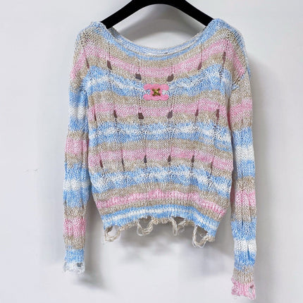CELINE 26S STRIPED KNIT SWEATER 743