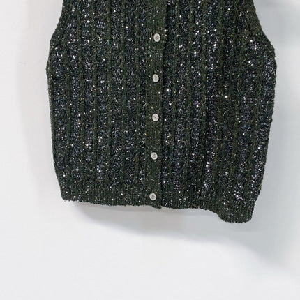 DIOR 26S KNIT BUTTON-FRONT VEST 1607