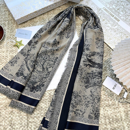 DIOR 26S SCARF 140 IN CASHMERE AND SILK 513542