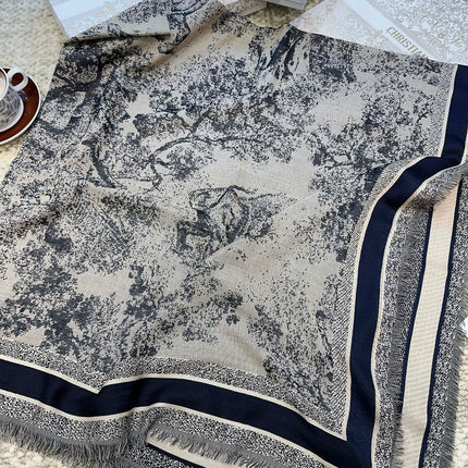 DIOR 26S SCARF 140 IN CASHMERE AND SILK 513542