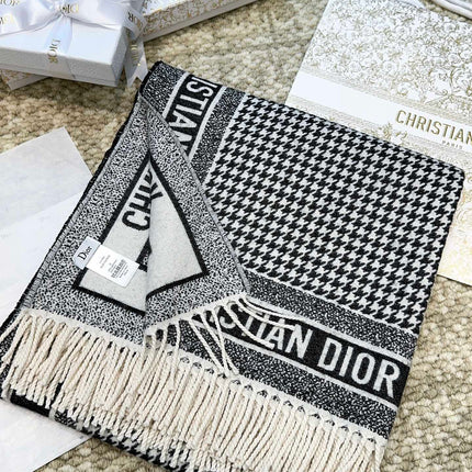 DIOR 26S SCARF 140 IN WOOL AND CASHMERE 509311